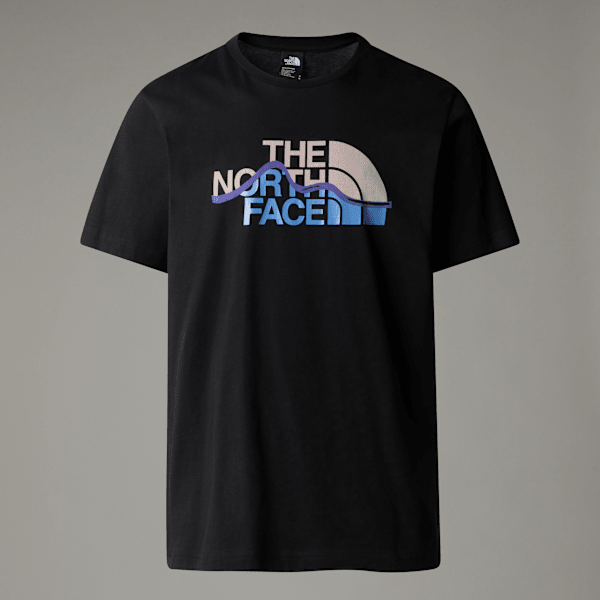 The North Face Mountain Line T-shirt Für Herren Tnf Black Größe S male