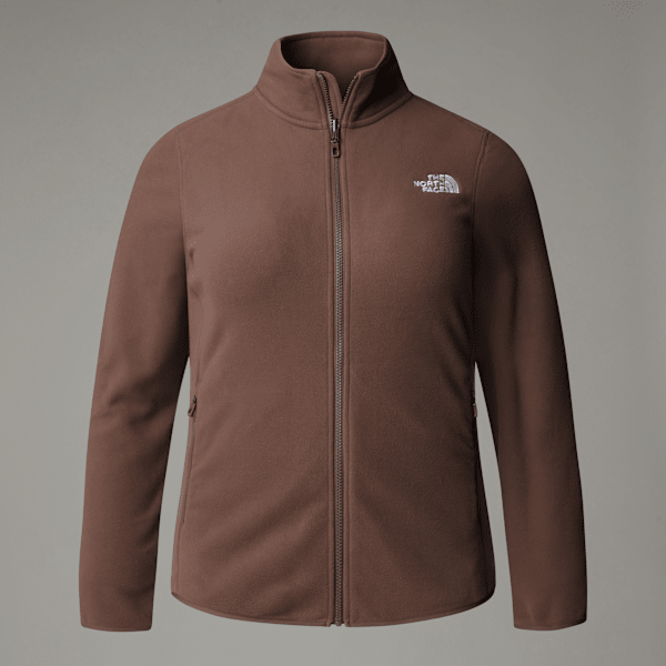 The North Face 100 Glacier Fleece Mit Durchgehendem Rv In Übergröße Für Damen Smokey Brown Größe 3X female