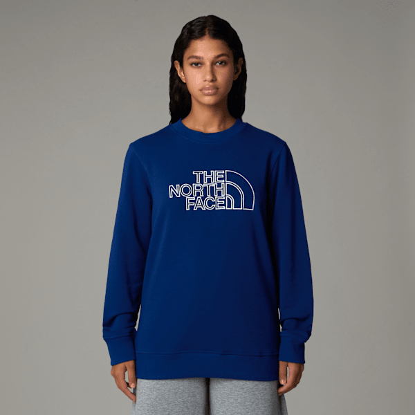 The North Face Drew Peak Light Sweatshirt Für Damen Estate Blue-white Dune Größe S female