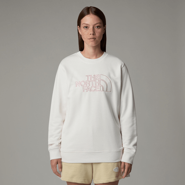 The North Face Drew Peak Light Sweatshirt Für Damen White Dune-metal Pink Größe L female