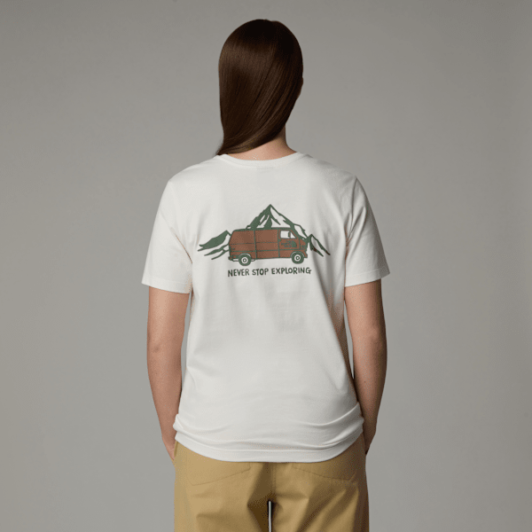 The North Face Outdoor Graphic T-shirt Für Damen White Dune Größe XL female