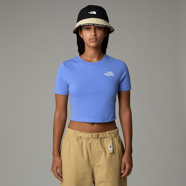 The North Face Kurzgeschnittenes T-shirt Für Damen Virtual Blue Größe L female