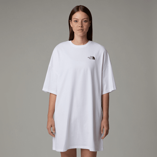 The North Face Simple Dome T-shirt-kleid Für Damen Tnf White-latte Größe M female