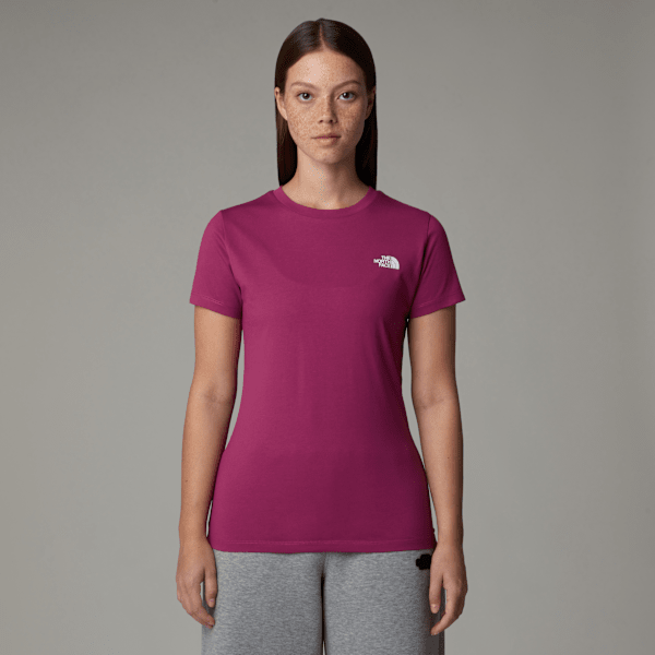 The North Face Simple Dome T-shirt Für Damen Cyber Berry Größe XXL female