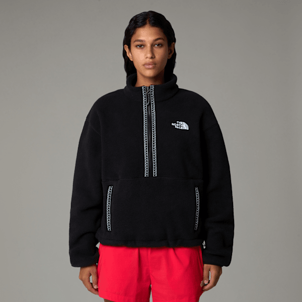 The North Face Tnf Fleeski Pullover-fleece Mit 1/4-langem Rv Für Damen Tnf Black-tnf Black Größe S female