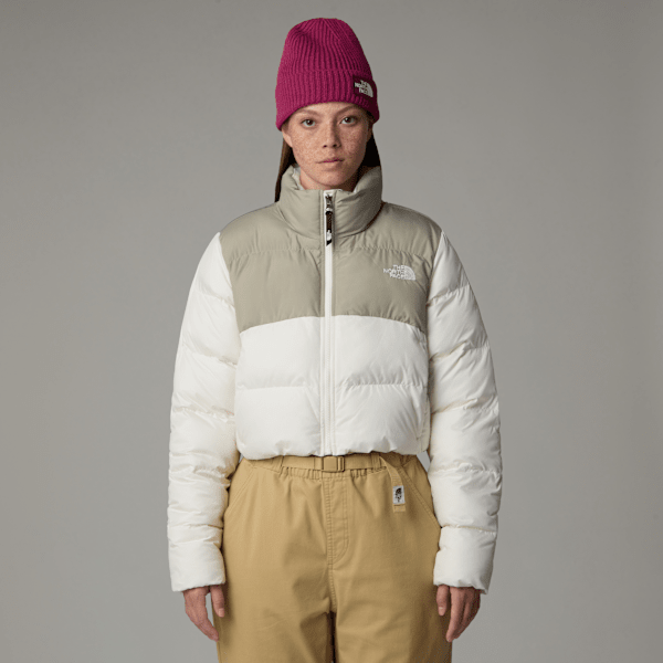 The North Face Saikuru Kurzgeschnittene Jacke Für Damen White Dune-clay Grey Größe L female