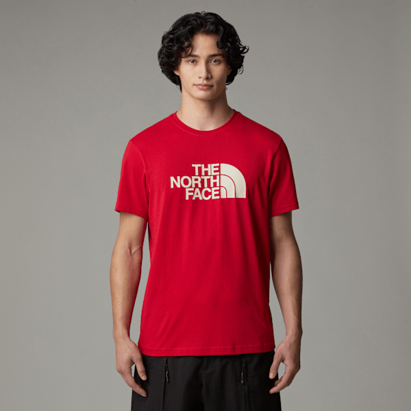 The North Face New Peak T-shirt Für Herren Rage Red-gravel Größe XL male