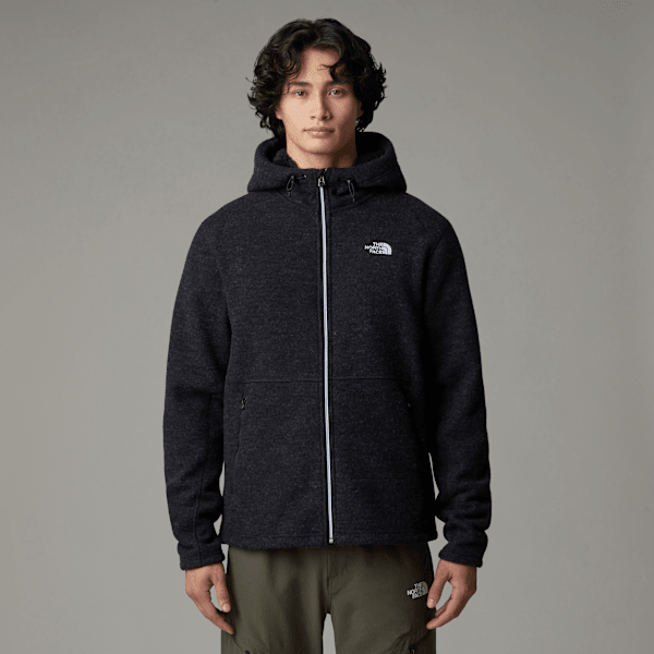 The North Face Zermatt Fleecejacke Mit Durchgehendem Rv Für Herren Tnf Black Heather-tnf Black-npf Größe S male