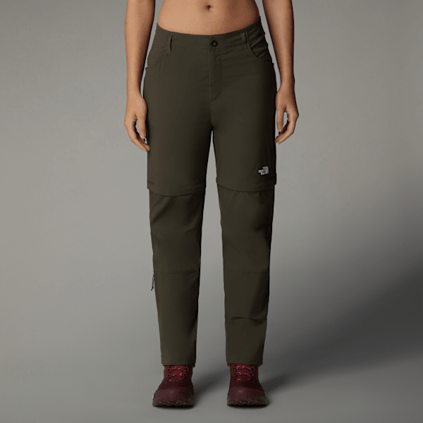 The North Face Exploration Normal Und Gerade Geschnittene Zip-off-hose Für Damen New Taupe Green Größe  female