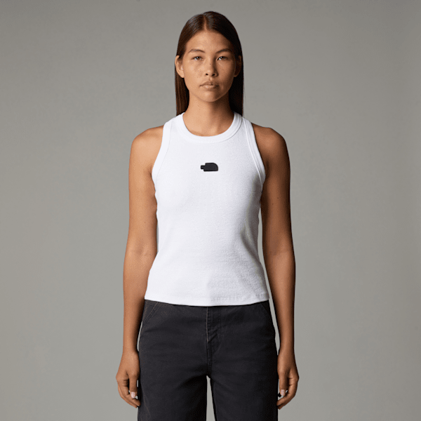 The North Face Slim Rib Tank Top Für Damen Tnf White Größe XL female