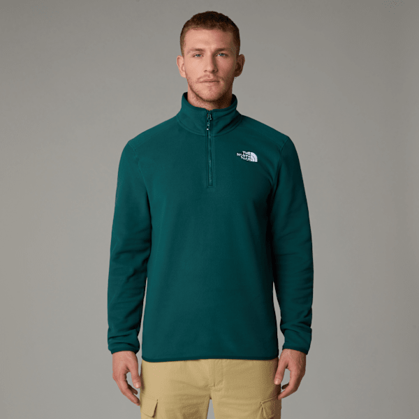 The North Face 100 Glacier Fleece Mit 1/4-langem Rv Für Herren Deep Nori Größe XL male