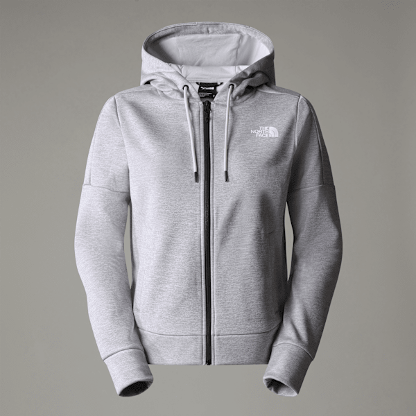 The North Face Reaxion Fleece Kapuzenpulli Mit Durchgehendem Rv Für Damen Tnf Light Grey Heather-npf Größe XS female