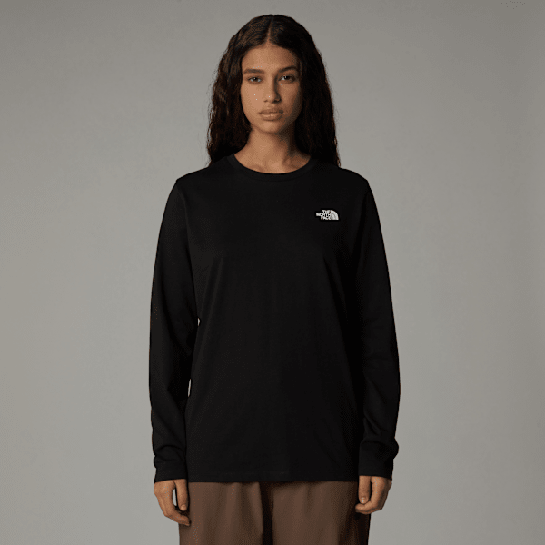 The North Face Simple Dome Langarm-shirt Für Damen Tnf Black Größe S female