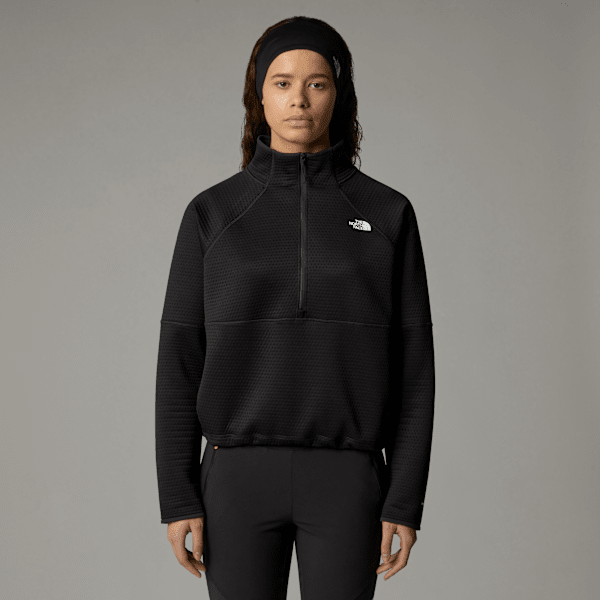 The North Face Vertical Thermal Fleece Mit 1/4-langem Rv Für Damen Tnf Black Größe M female