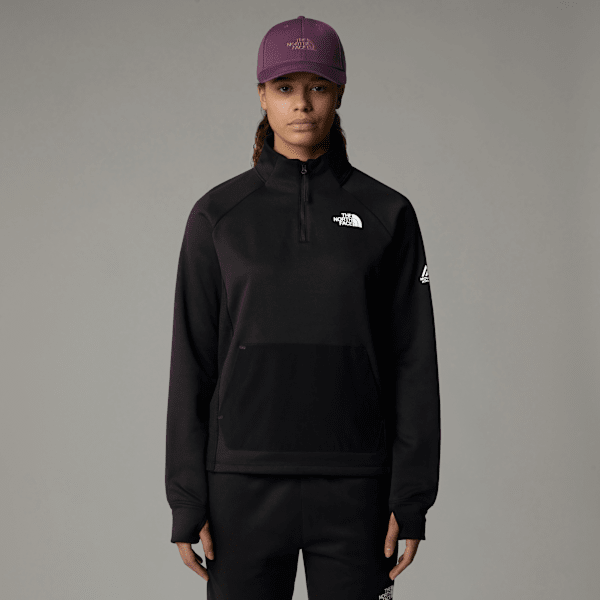 The North Face Mountain Athletics Fleecejacke Mit 1/4-langem Rv Für Damen Tnf Black Größe L female