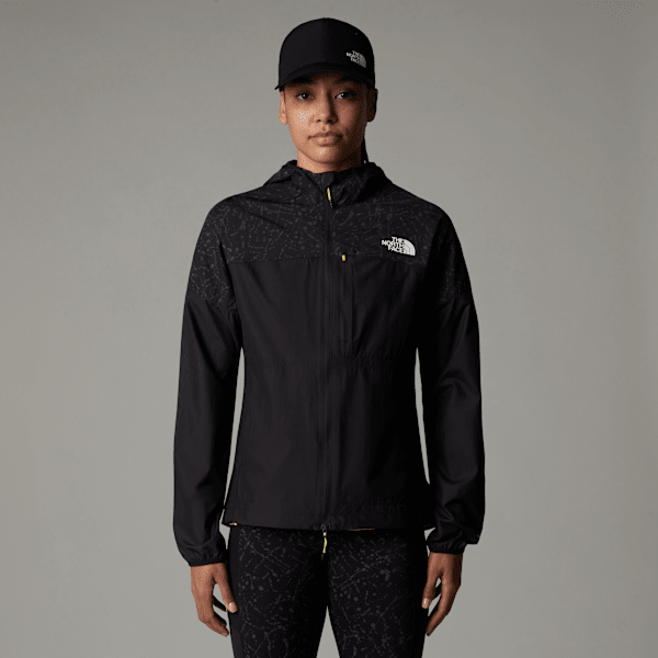 The North Face Higher Run Windjacke Für Damen Tnf Black-tnf Black Trail Reflective Print Größe XS female