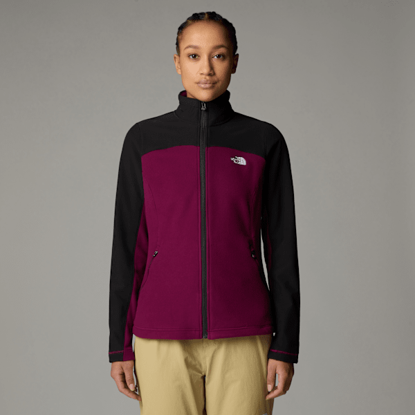 The North Face Emilia Delta Fleecejacke Mit Durchgehendem Rv Für Damen Boysenberry-tnf Black Größe S female