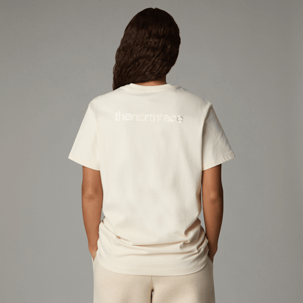 The North Face Rmst Logo Relaxt Geschnittenes T-shirt Für Damen White Dune Größe L female