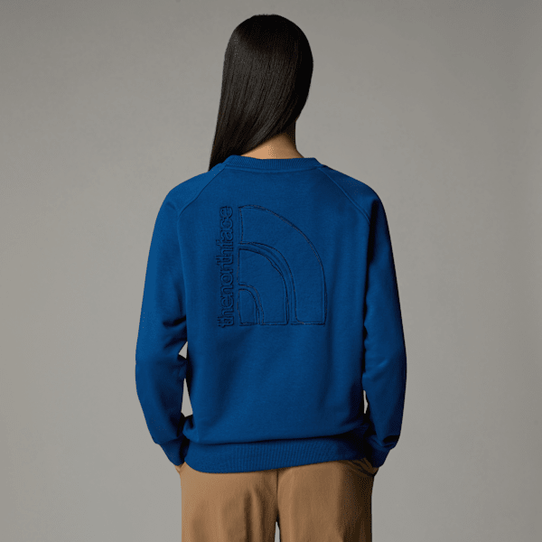 The North Face Rmst Logo Relaxt Geschnittenes Sweatshirt Für Damen Estate Blue Größe S female