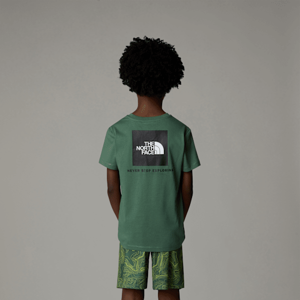 The North Face Redbox T-shirt Für Jungen Duck Green Größe M male