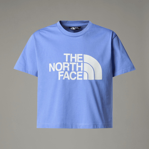 The North Face Easy Kurzgeschnittenes T-shirt Für Mädchen Virtual Blue Größe S female