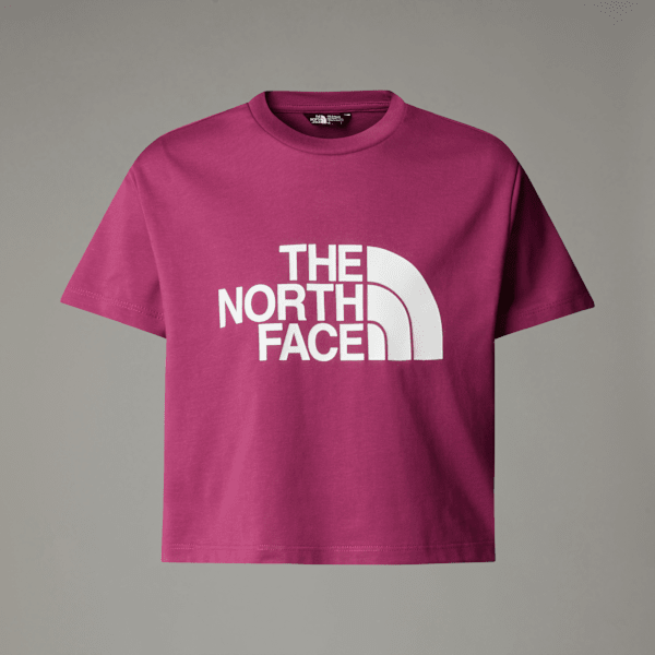 The North Face Easy Kurzgeschnittenes T-shirt Für Mädchen Cyber Berry Größe S female