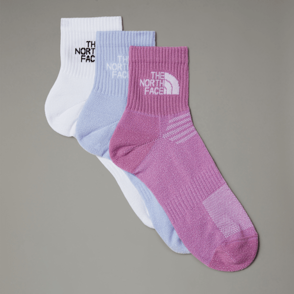 The North Face Multi Sport Gepolsterte 1/4-lange Socken Tnf White-purple Mint-vibrant Verbena Größe XS male