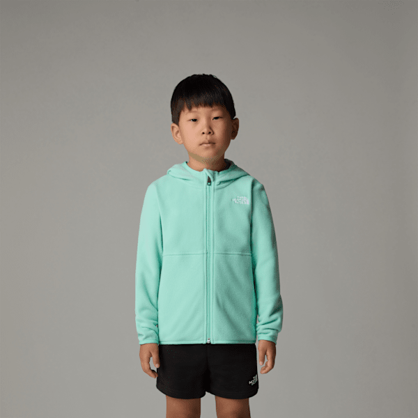 The North Face Glacier Fleecejacke Mit Durchgehendem Rv Und Kapuze Für Kinder Bright Foam Größe 7 jahre unisex