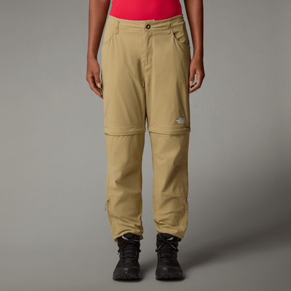 The North Face Exploration Normal Und Gerade Geschnittene Zip-off-hose Für Damen Khaki Stone Größe  female