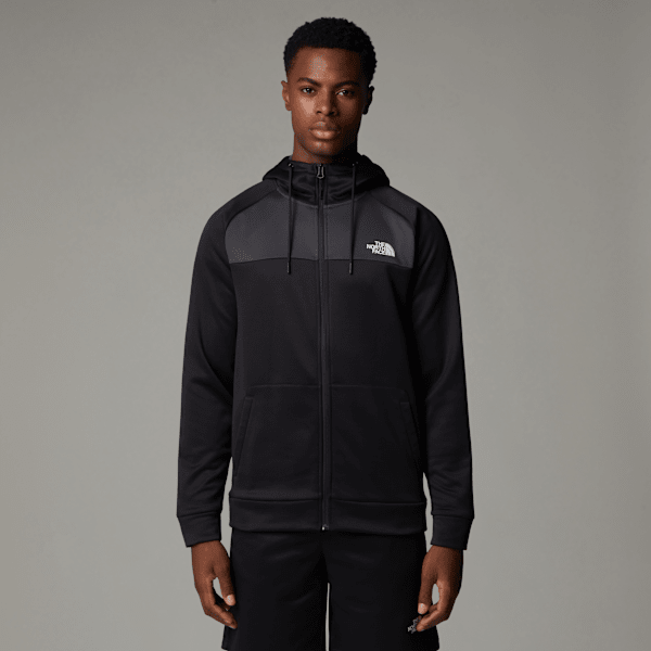 The North Face Reaxion Fleece Kapuzenpulli Mit Durchgehendem Rv Für Herren Tnf Black-asphalt Grey Größe S male