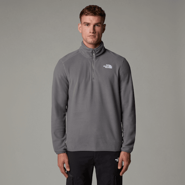 The North Face 100 Glacier Fleece Mit 1/4-langem Rv Für Herren Smoked Pearl Größe XS male