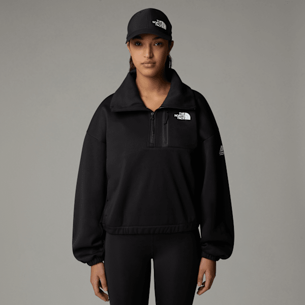 The North Face Mountain Athletics Fleece Mit 1/4-langem Rv Und Trichterhals Tnf Black Größe L female