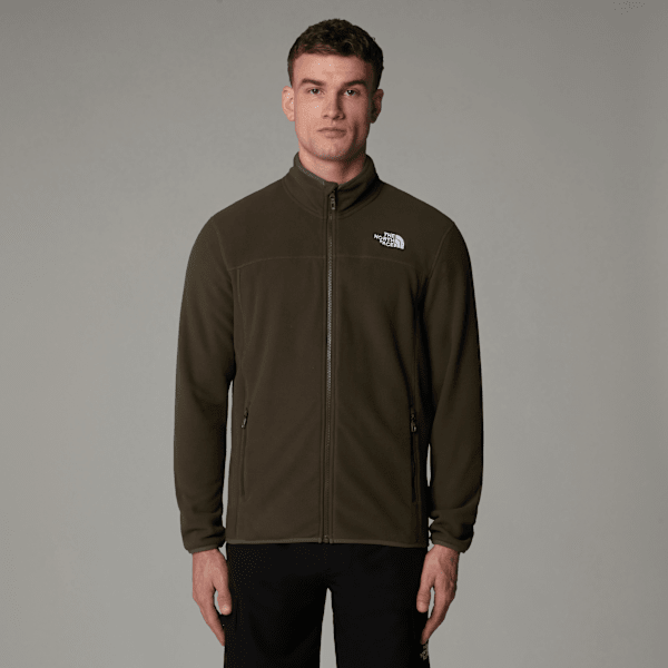 The North Face 100 Glacier Fleece Mit Durchgehendem Rv Für Herren New Taupe Green Größe XS male