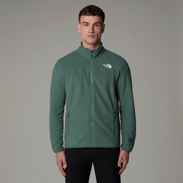 The North Face 100 Glacier Fleece Mit Durchgehendem Rv Für Herren Duck Green Größe XXL male