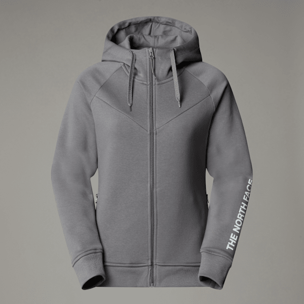 The North Face Zuum Fleece Kapuzenpulli Mit Durchgehendem Rv Für Damen Smoked Pearl Größe L female