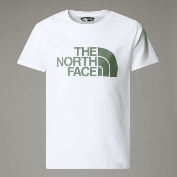 The North Face Easy T-shirt Für Jungen Tnf White-asphalt Grey Bouldering Guide Print Größe M male