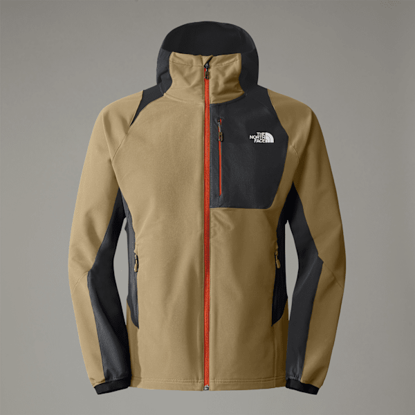 The North Face Athletic Outdoor Softshelljacke Mit Kapuze Für Herren Khaki Stone-asphalt Grey-npf Größe S male