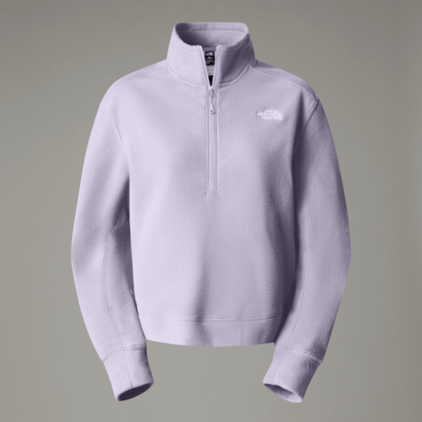 The North Face 100 Glacier Fleece Mit Halblangem Rv Für Damen Icy Lilac-npf Größe L female