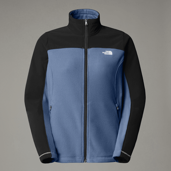 The North Face Emilia Delta Fleecejacke Mit Durchgehendem Rv Für Damen Indigo Stone-tnf Black Größe XS female