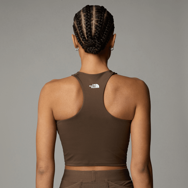 The North Face Refina Longline Bh Für Damen Smokey Brown Größe XL female