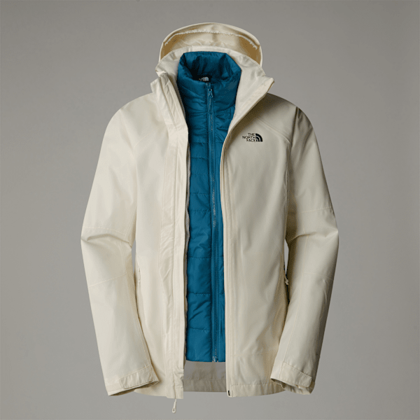 The North Face Inlux Triclimate Jacke Für Damen White Dune Dark Heather-mallard Blue Größe XS female