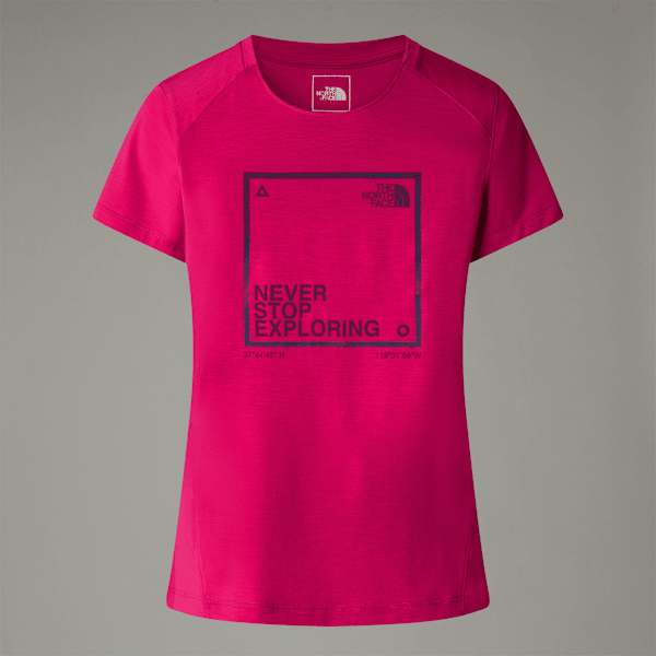 The North Face Lightning T-shirt Mit Grafik Für Damen Pink Primrose Größe L female