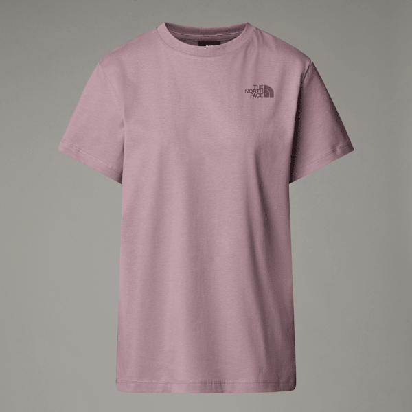 The North Face Redbox Relaxt Geschnittenes T-shirt Für Damen Purple Chalk-midnight Mauve Größe XXL female