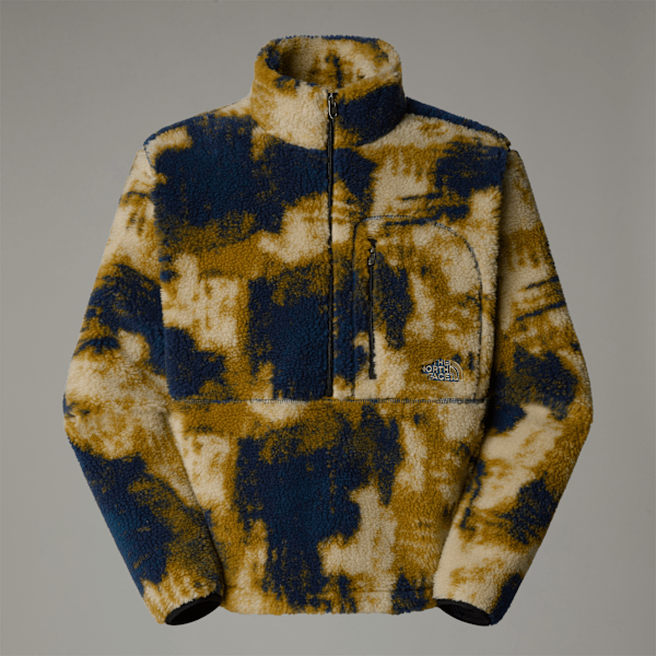 The North Face Extreme Pile Pullover-fleece Für Herren Midnight Petrol Tnf Bleach Dye Print-tnf Black Größe XS male