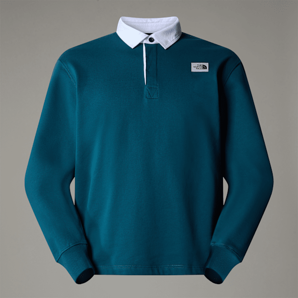 The North Face Heritage Rugby Sweatshirt Für Herren Midnight Petrol Größe XS male