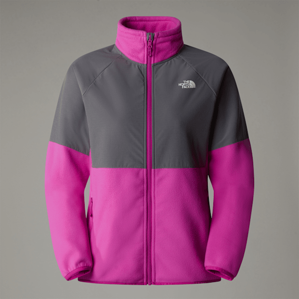 The North Face Glacier Fleece In Schwerer Qualität Mit Durchgehendem Rv Für Damen Deep Mulberry-smoked Pearl Größe XXS f...