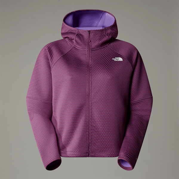 The North Face Vertical Thermal Kapuzenjacke Mit Durchgehendem Rv Für Damen Midnight Mauve Größe M female