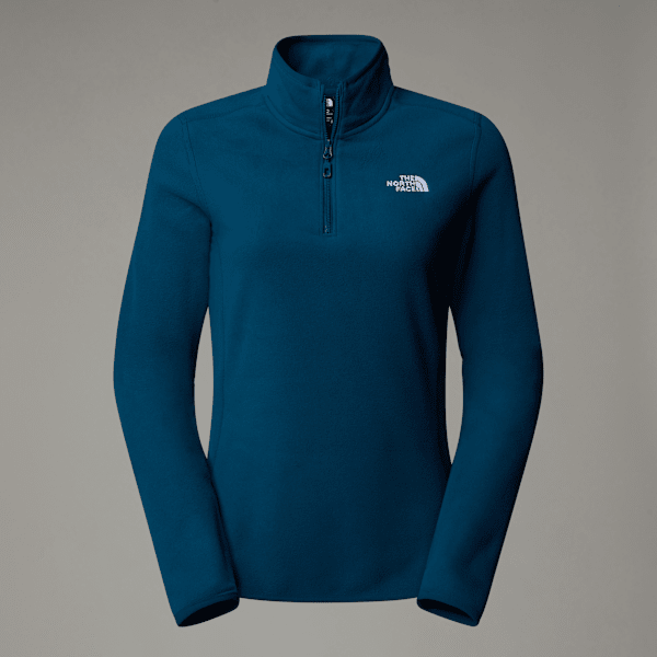 The North Face 100 Glacier Fleece Mit 1/4-langem Rv Für Damen Midnight Petrol Größe XS female