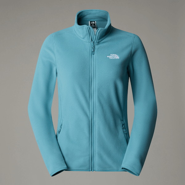 The North Face 100 Glacier Fleece Mit Durchgehendem Rv Für Damen Algae Blue Größe M female