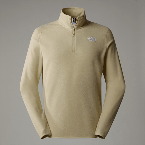 The North Face 100 Glacier Fleece Mit 1/4-langem Rv Für Herren Gravel-npf Größe XS male